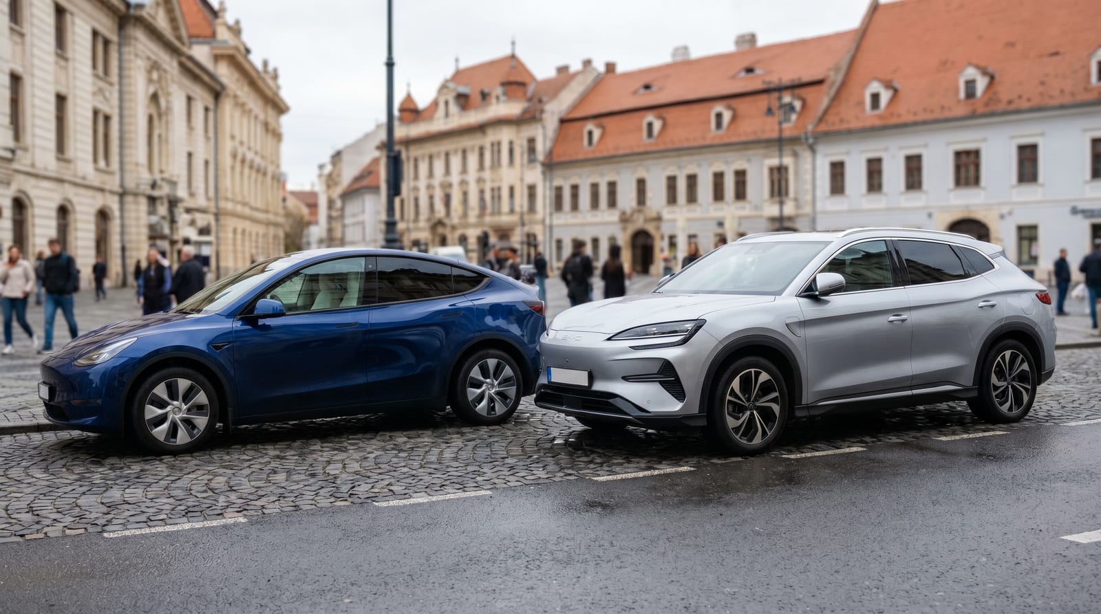 BYD Sealion 7 și Tesla Model Y